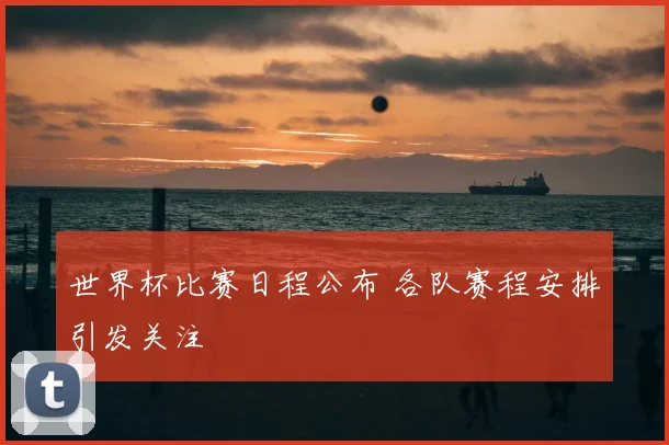 世界杯比赛日程公布 各队赛程安排引发关注