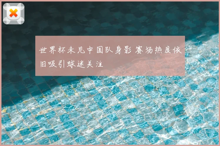 世界杯未见中国队身影 赛场热度依旧吸引球迷关注